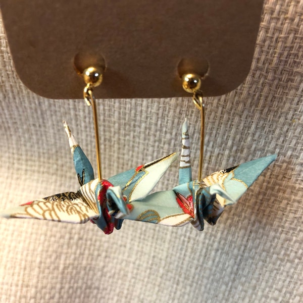 Origami Crane Earrings