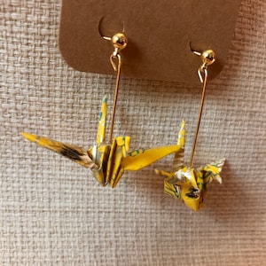 Origami Crane Earrings