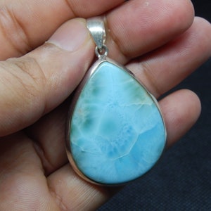 Sterling Silver 925 Larimar Pendant