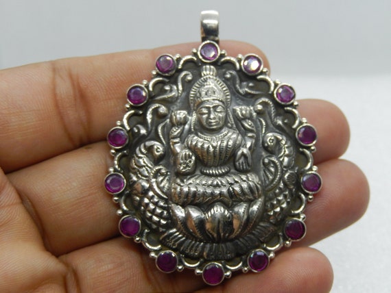 Sterling Silver 925 Lord Lakshmi 