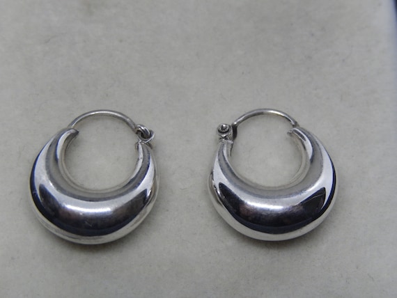 Sterling Silver 925 Hoop Earrings - Etsy