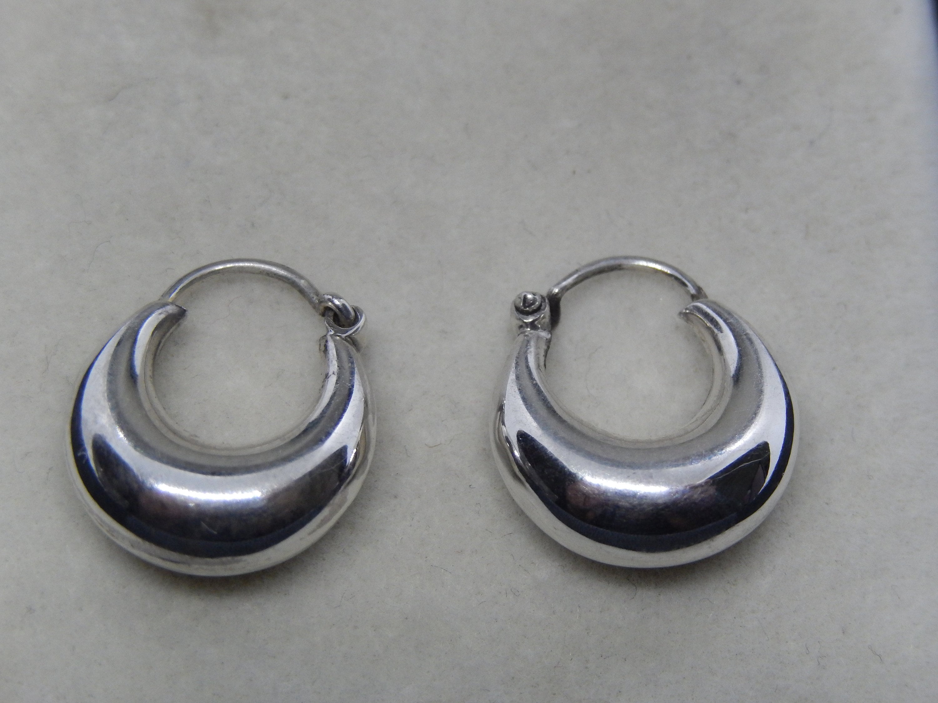 [haesool] 925Silver☆GME06 Earrings Sterling Silver 925 Hoop Earrings - Etsy
