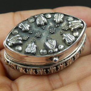 Sterling Silver 925 Oxidized Box
