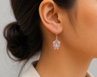 Beautiful Natural Stones Earrings 925 Silver