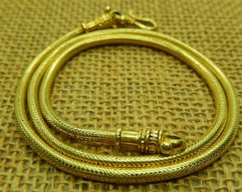 Solid 18k Gold Snake Chain