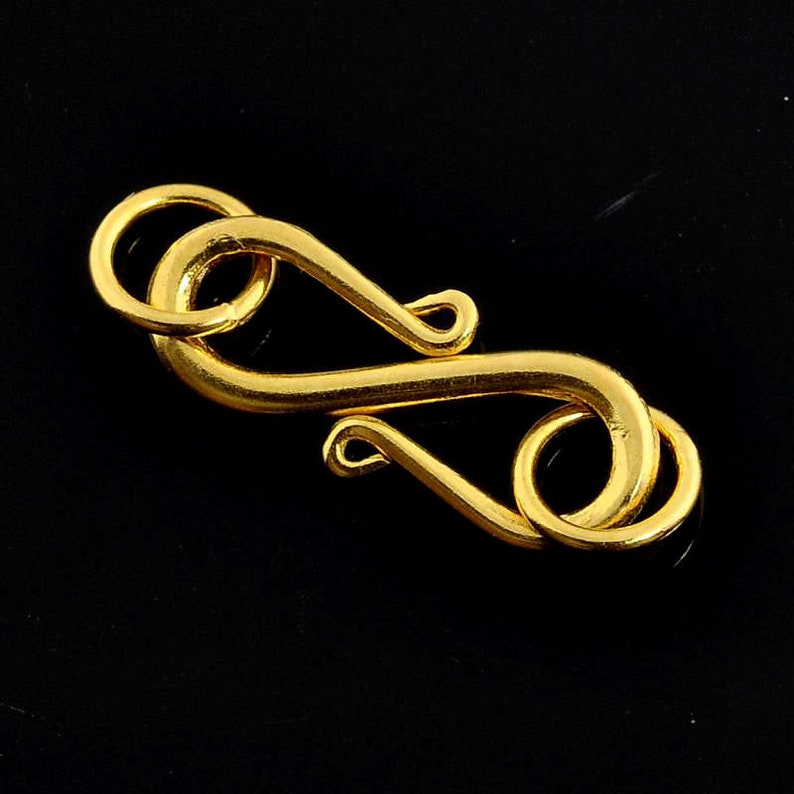 Solid Gold Classic S Hook Clasp Finding Etsy