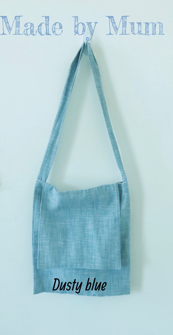 dusty blue bag