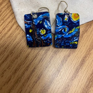 Vincent Van Gogh ‘Starry Night’ earrings