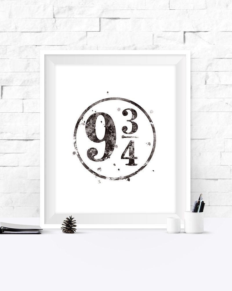 Hogwarts Express Platform 9 3/4 Print Harry Potter Print | Etsy