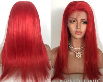 red hair wigs frontal lace human hair wigs glueless full lace wig hair wigs preplucked hair 360 lace wigs for women grey wigs