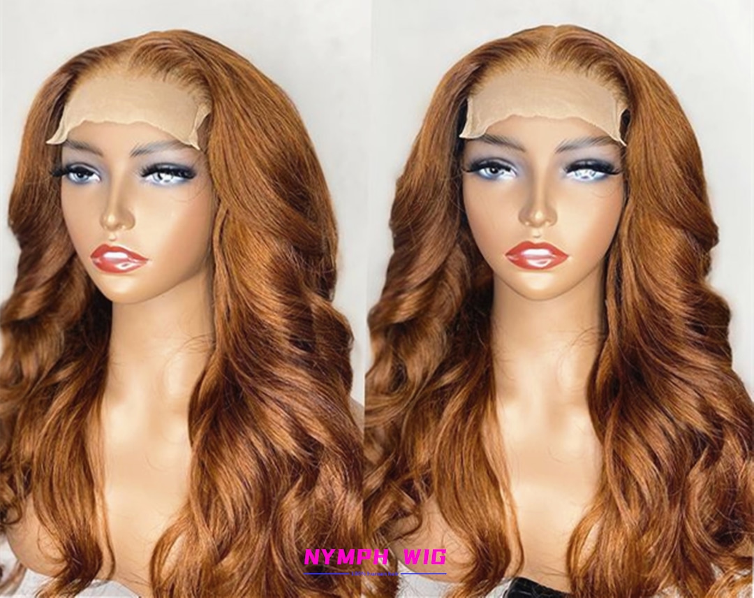 Copper Hair Wig for Women Women Wigs Frontal Lace 13X4 Human Hair Wig Glueless 360 Lace Wigs