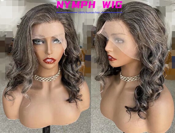 Grey glueless wigs top