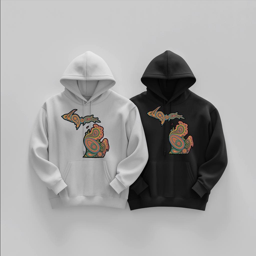 Paisley Hoodie - Etsy
