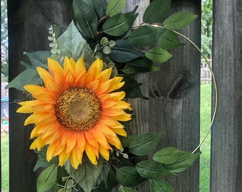 Gold Sunflower Wreath