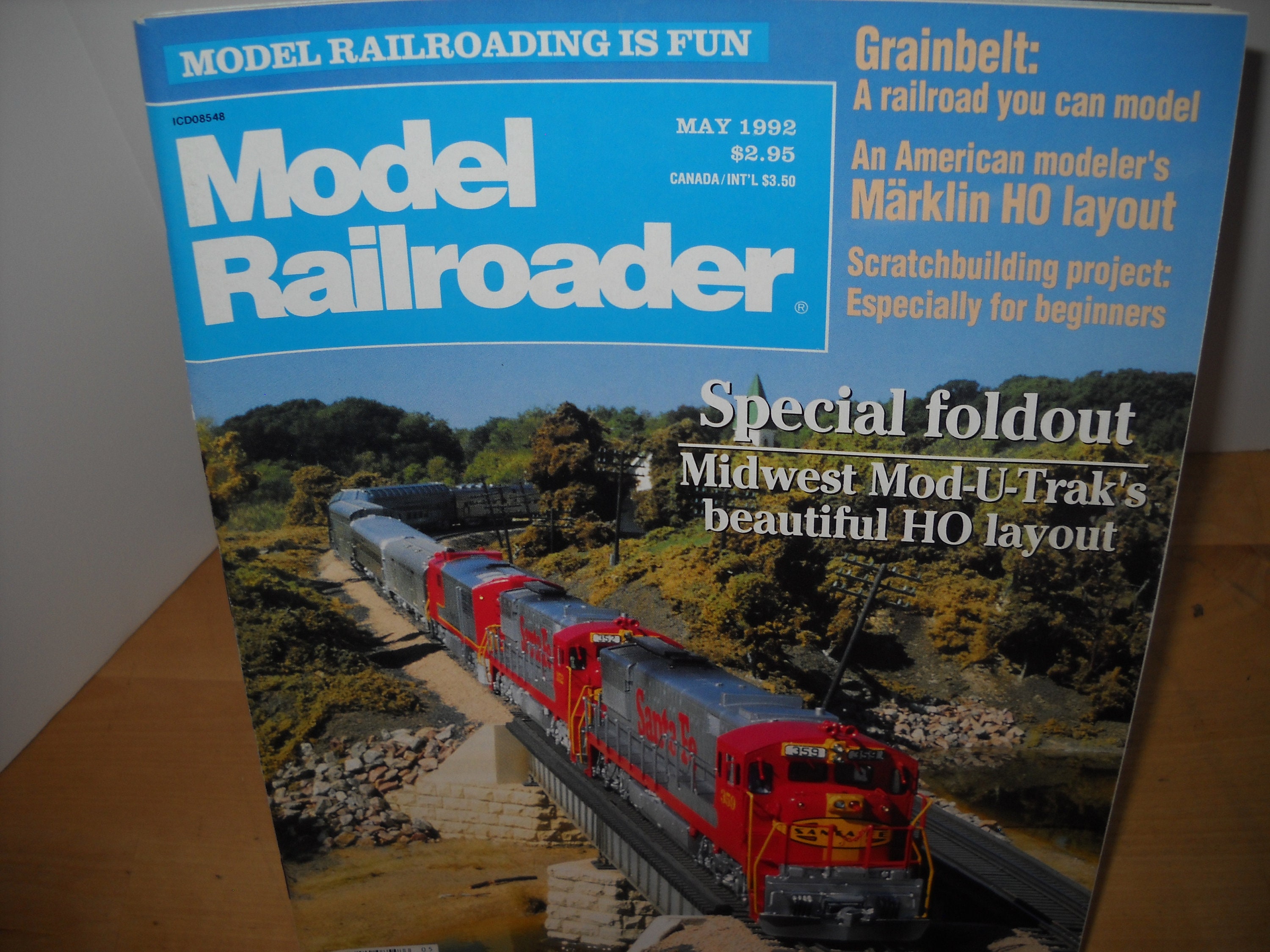 Model Railroader 1992 May Magazine special foldout Midwest Etsy