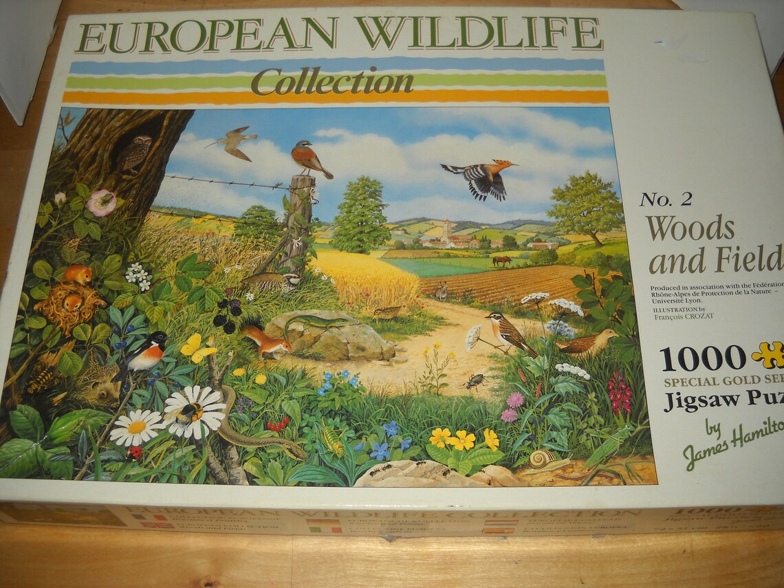 1000 piece jigsaw puzzle European Wildlife No. 2 Woods and Etsy