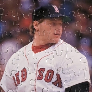 puzzle poster Roger Clemens Starline 400 piece MLB baseball Boston Red Sox 1988 16 by 20  060