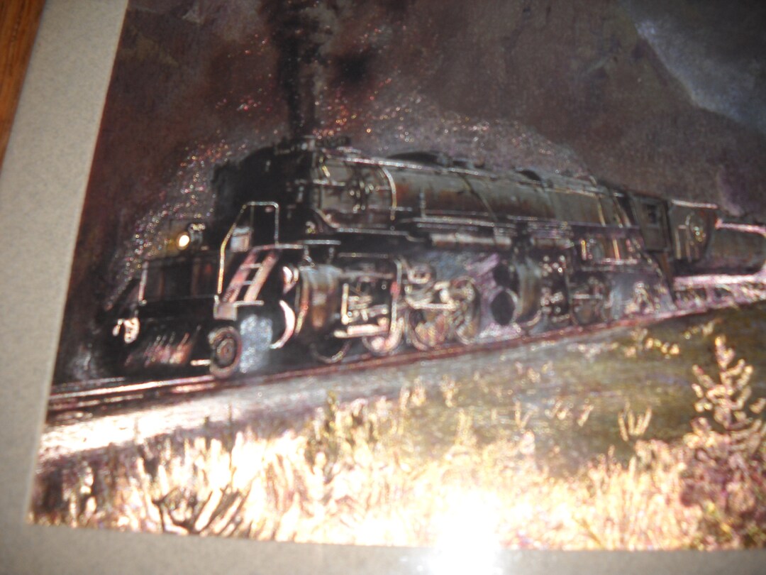 Railroad Print Steam Engine Challenger Big Boy Articulated Freight