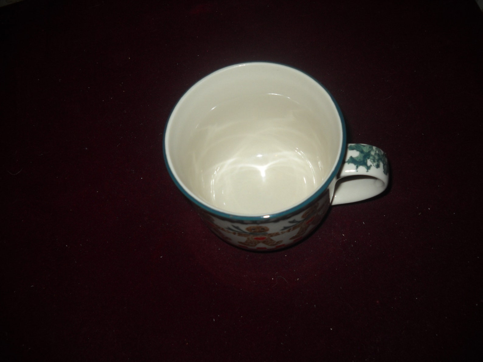 Gingerbread Man Green Sponge Border Tienshan Folk Craft Etsy