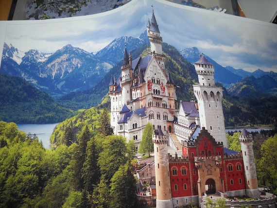 2000Piece Mini Jigsaw Puzzle Neuschwanstein Castle Hobby Home Decoration DIY 