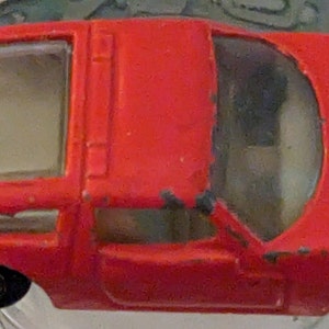 toy car sports Bora Maserati Yat Ming bright red clear unscratched windows edge paint loss never had decal diecast 1/64 b99