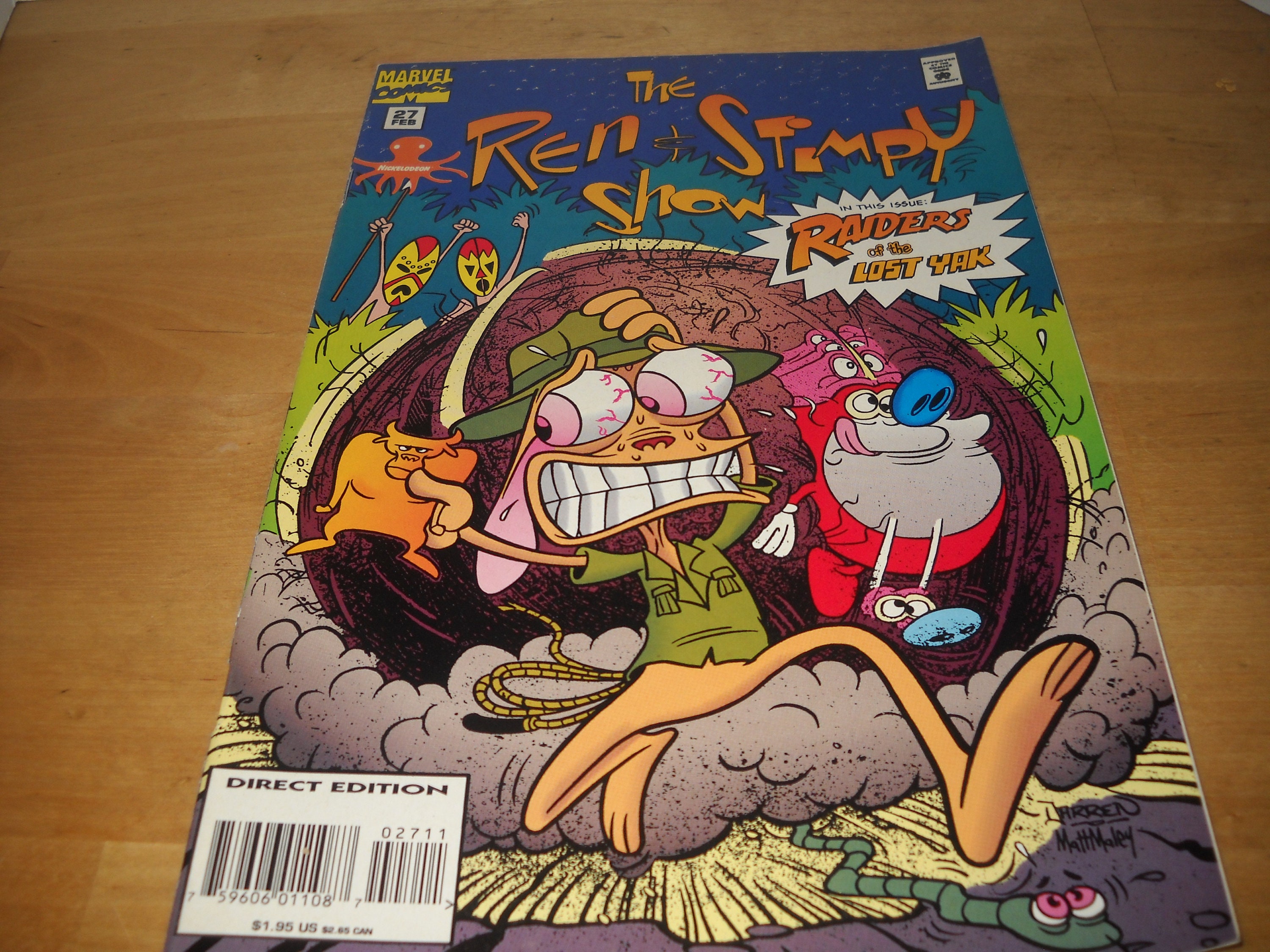 Cómic Ren & Stimpy Show Raiders of the lost Yak Febrero 1995 Etsy México