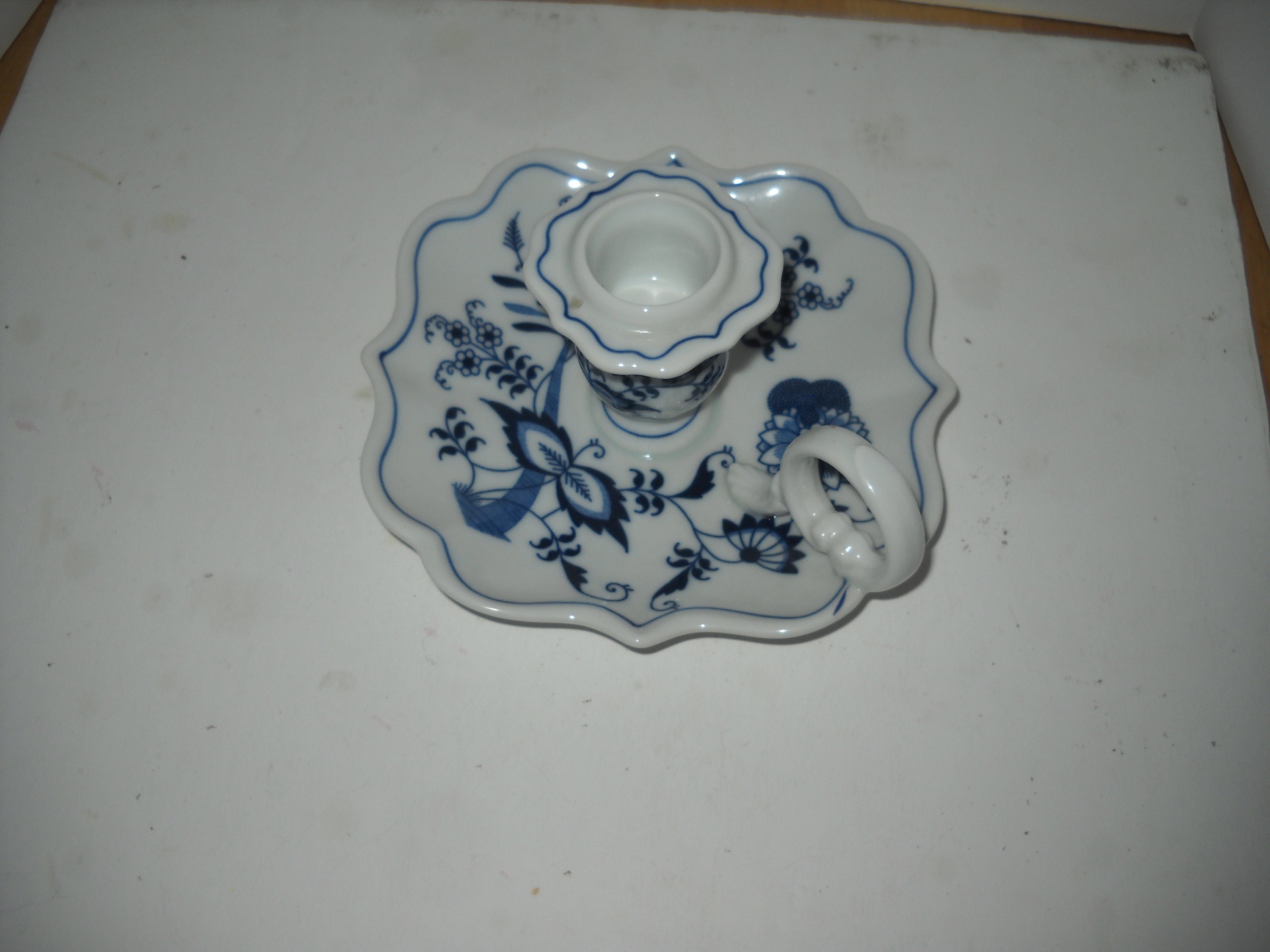 Candle Holder Blue Danube Onion Japan Chamber Ceramic Floral Etsy UK