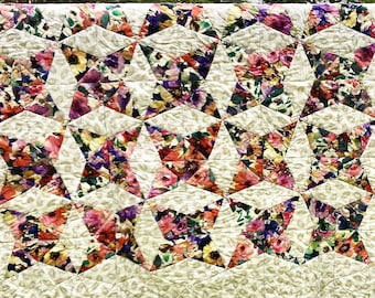 Couette florale aquarelle pour grand lit/grand lit