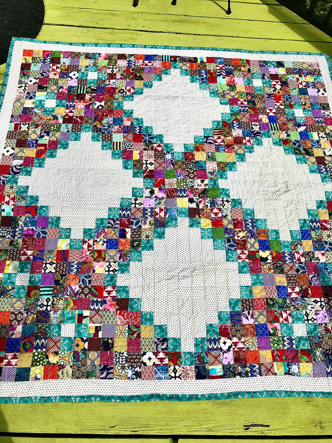 Happy Scrappy Lap Quilt - Etsy