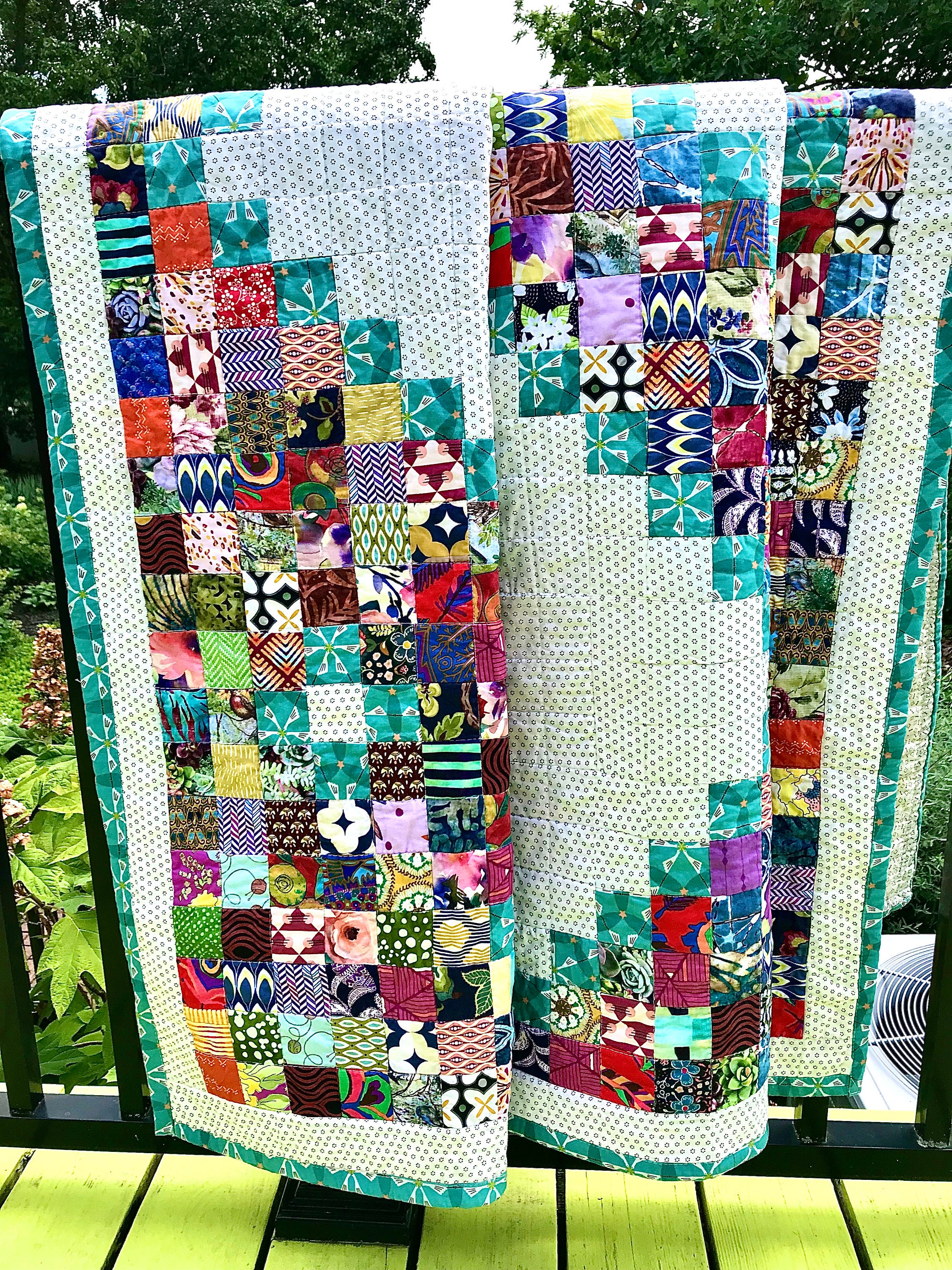 Happy Scrappy Lap Quilt - Etsy