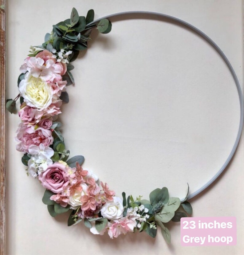 Floral Wreath Artificial Floral Wreath Wall Decoration Etsy UK