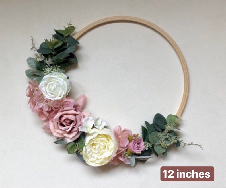 Floral Wreath Artificial Floral Wreath Wall Decoration Etsy UK