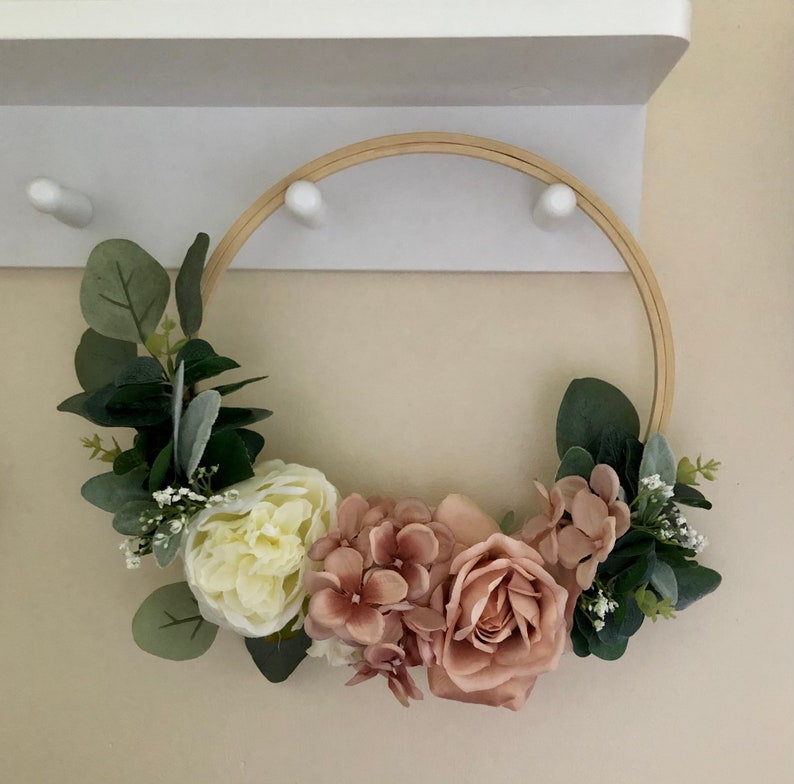 Floral Wreath Artificial Floral Wreath Wall Decoration Etsy UK