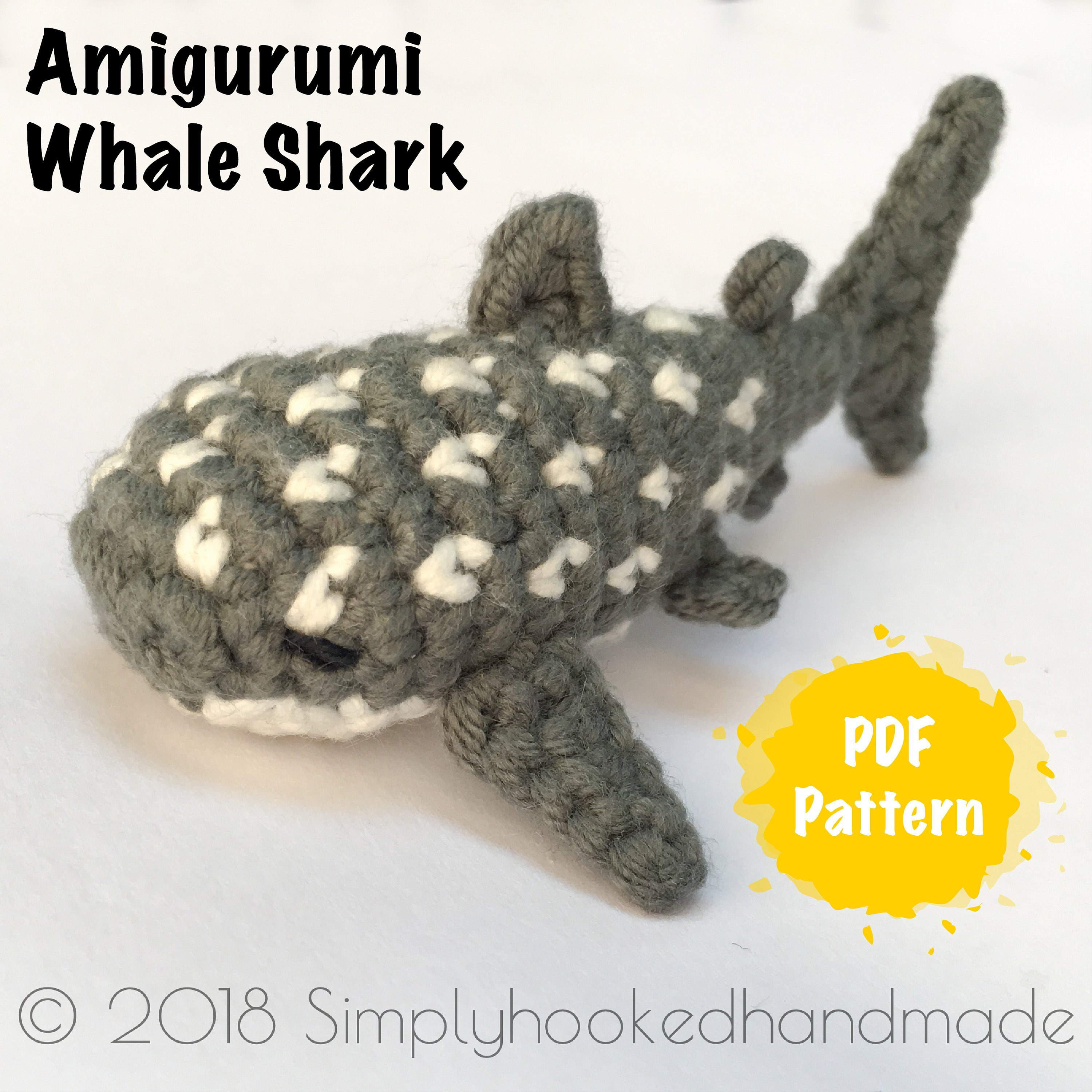 Amigurumi Whale Shark Crochet Pattern Etsy Australia