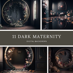 11x Maternity Digital Backdrop Pregnancy Floral Ring Backdrop,Photo Digital Background, Flower and digital backdrop, newborn digital overlay