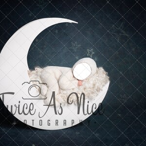 Newborn Digital Backdrop, moon digital background newborn,  face insert backdrop newborn, newborn face digital, newborn composite