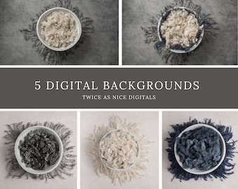 5x Newborn Digital Backdrops, Newborn Digital Background , newborn digital prop, digital backdrop, boy newborn backdrop,