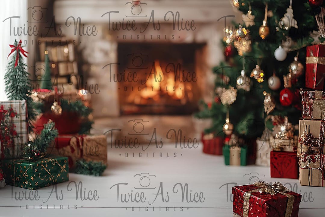 Christmas Digital Backdrop Child, Family Digital Background- Design ...