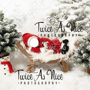 Christmas Digital Backdrop, Santa newborn digital background, Christmas santa face insert, newborn digital backdrop, newborn composite