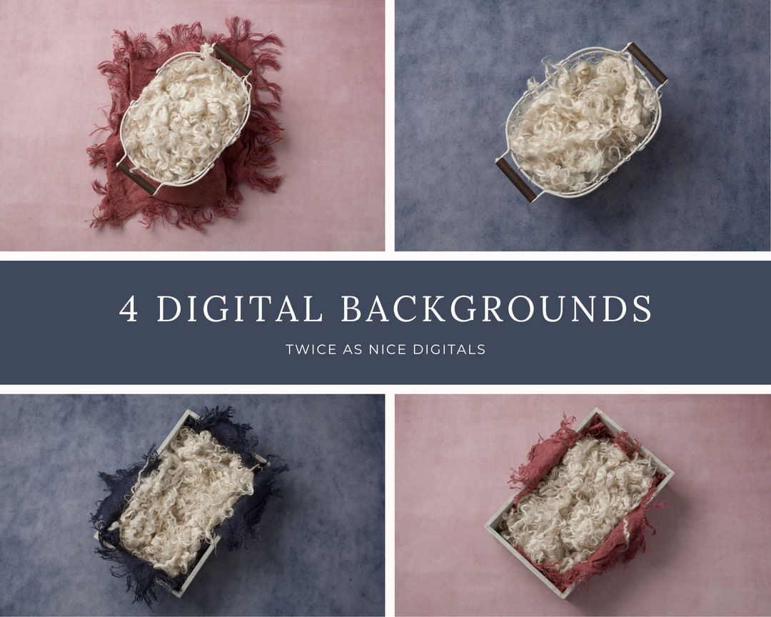 4x Newborn Digital Backdrop, Newborn Girl Digital Backdrop, Newborn ...