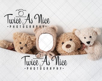 Neugeborenen digitalen Hintergrund, Teddy digitaler Hintergrund Neugeborene, Gesicht Einsatz Neugeborenen, Neugeborenen Gesicht digital, Neugeborenen zusammengesetzt.