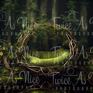Newborn Digital Backdrop,  digital background, digital backdrop newborn,  newborn  backdrop, woodland  nest digital backdrop