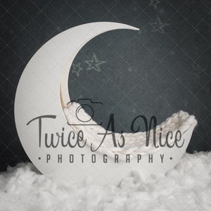 Newborn Moon Digital Backdrop, newborn Moon digital background, digital backdrop newborn, newborn backdrop, newborn digital moon  prop