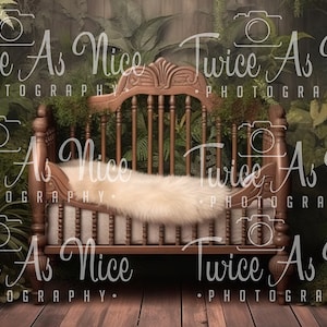 Newborn Digital Backdrop,  digital background, digital backdrop newborn,  newborn  backdrop, woodland bedroom digital backdrop