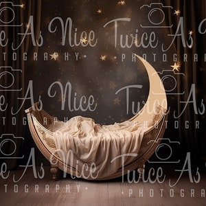 Newborn Digital Backdrop, digital background newborn, digital, girl backdrop newborn, newborn digital composite digital, moon theme