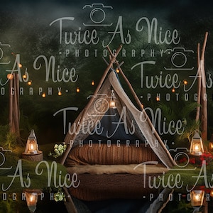 Newborn Digital Backdrop,  digital background, digital backdrop newborn,  newborn camp  backdrop, woodland digital backdrop