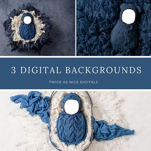 3 Newborn Digital Backdrop, digital background newborn,  face insert backdrop newborn, newborn face digital, newborn digital composite