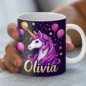 Einhorn Becher Design, Einhorn digitaler Download, Einhorn Becher wickeln, personalisierte Becher Kunst, Einhorn druckbare, magische Einhorn-Dekor
