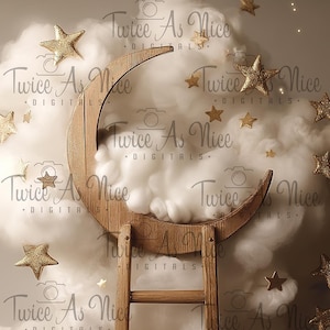 Newborn Digital Backdrop,  digital background newborn, digital, girl backdrop newborn, newborn digital composite digital, moon