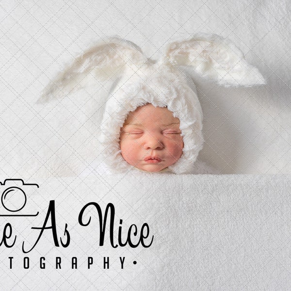 Newborn Digital Backdrop, newborn white bunny digital background,  easter rabbit backdrop newborn, newborn backdrop, digital prop, template